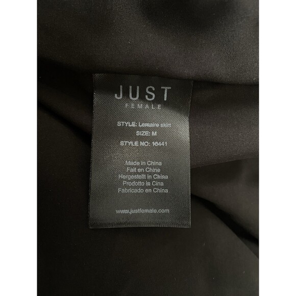 JUST FEMALE Metallic Pleated Midi Skirt - Picture 6 of 6